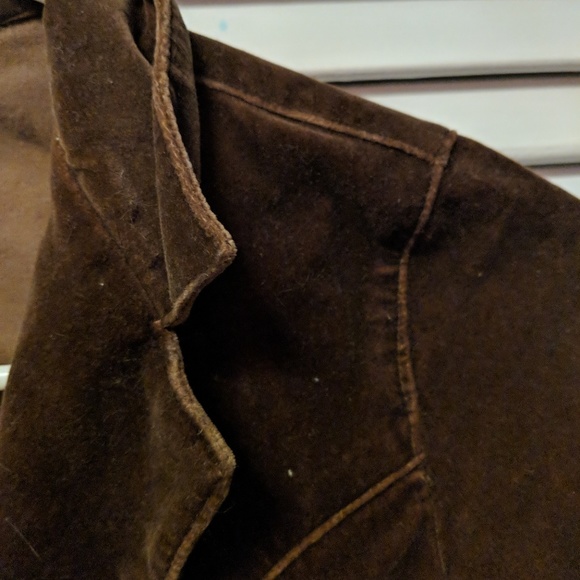 Brown, velvet jacket - Picture 6 of 6